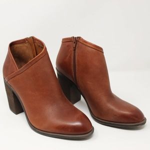 Lucky Brand Salza Bootie Rye Leather Sz 8